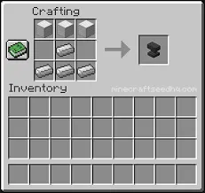 crafting an anvil to repair a bow in minecraft